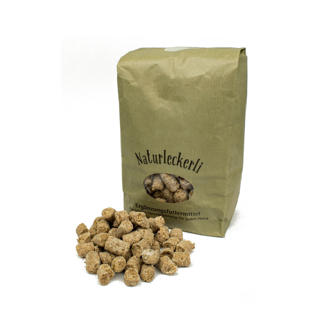 MaxiDog Naturleckerli, 650g – Natürlicher Snack für Hunde, kalorienarm und gut verträglich