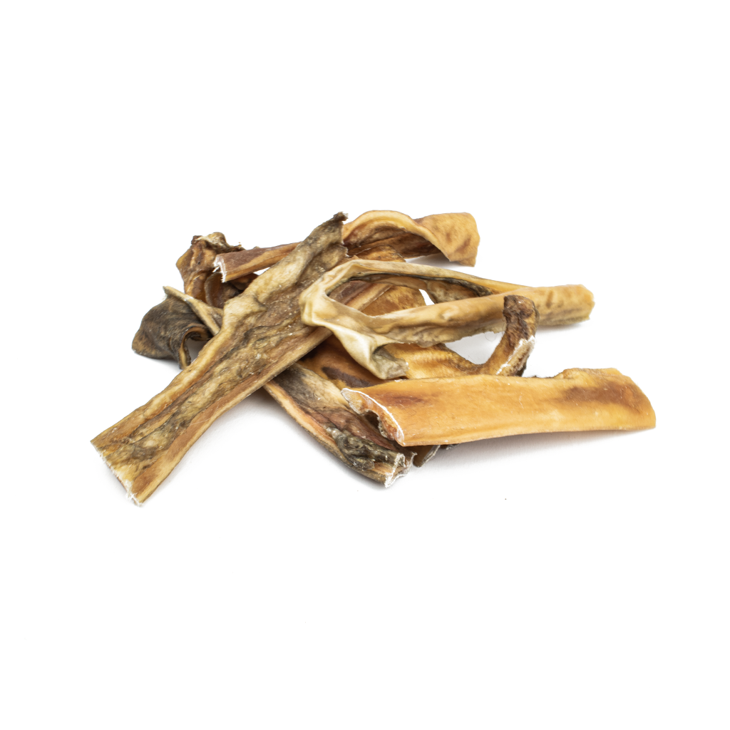 Rinderkopfhaut – Natürlicher Kausnack, 250g, fördert Zahnpflege und langes Kauvergnügen