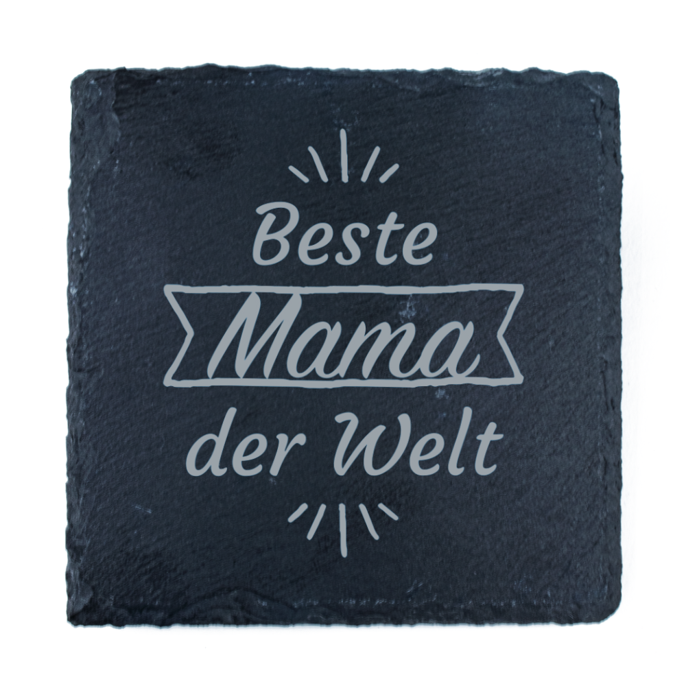 Personalisiert Schieferuntersetzer Gravur
