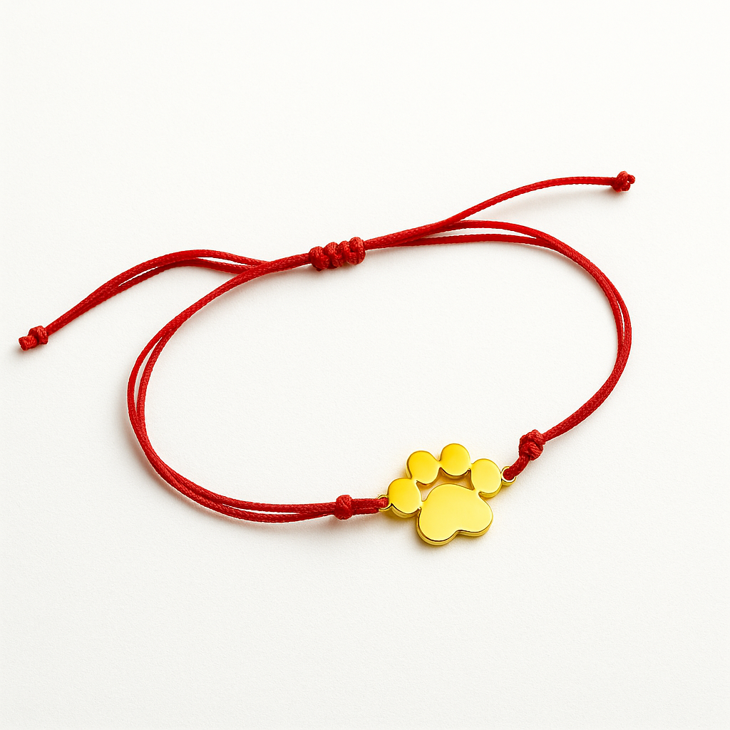 Armband mit Pfote Tierluxe – Wunschgravur & Geschenkidee für Hundeliebhaber