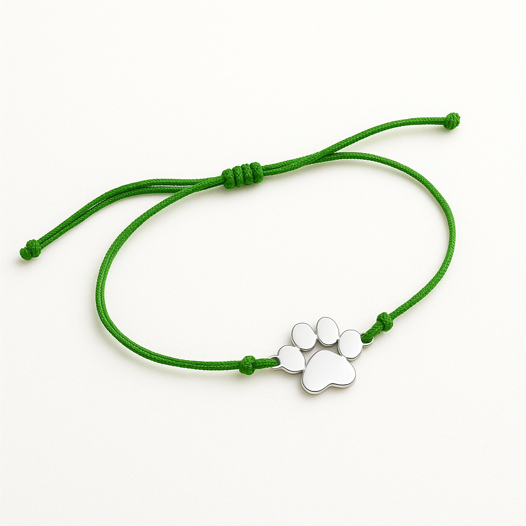 Armband mit Pfote Tierluxe – Wunschgravur & Geschenkidee für Hundeliebhaber