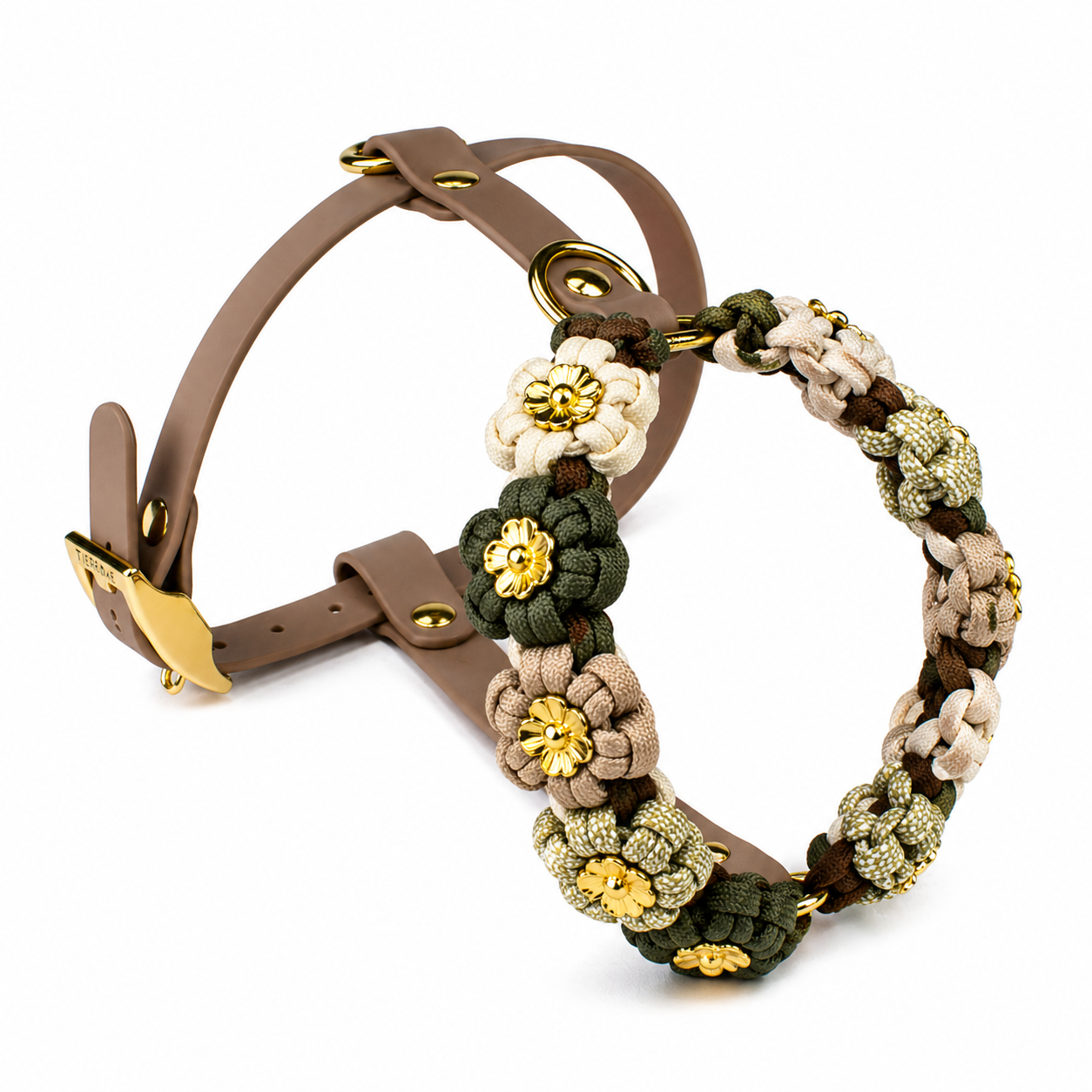Hundegeschirr Blumen Tierluxe, Paracord, Biothane