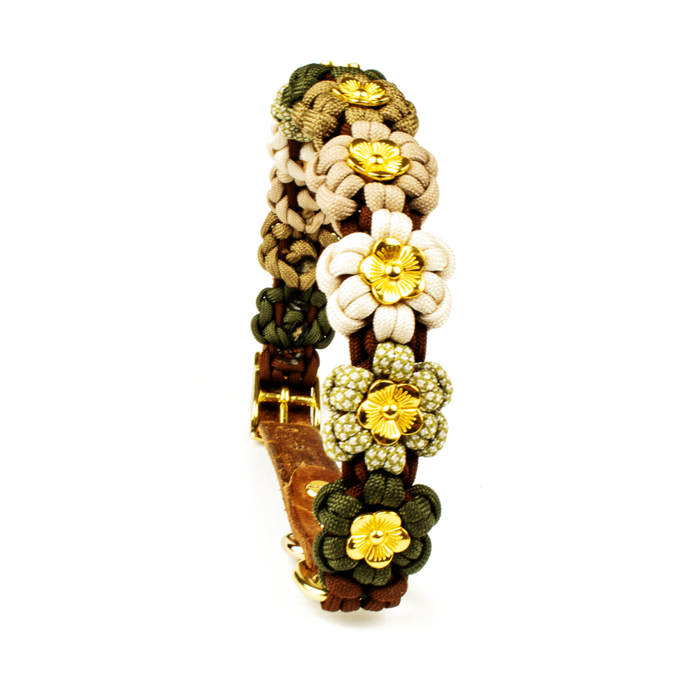 Hundehalsband Tierluxe Blumen Paracord