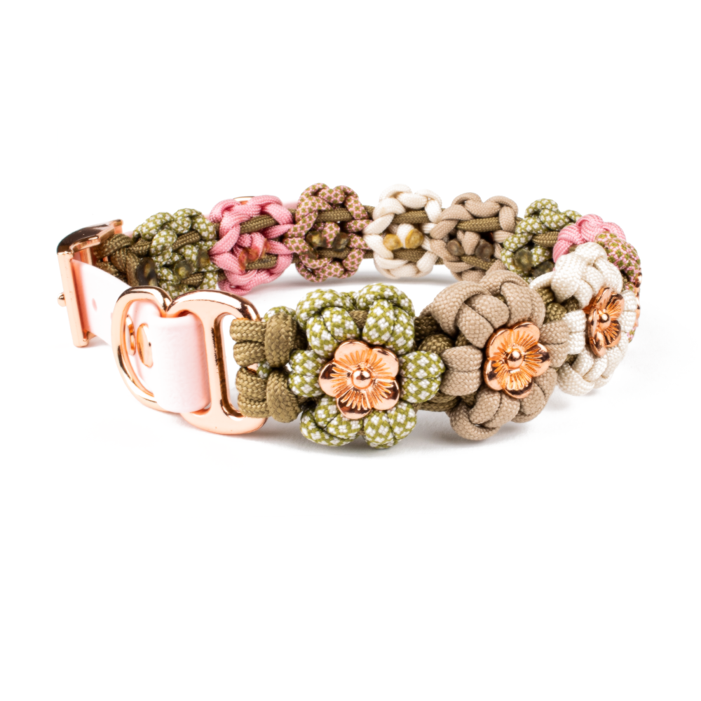 Hundehalsband Tierluxe Blumen Paracord