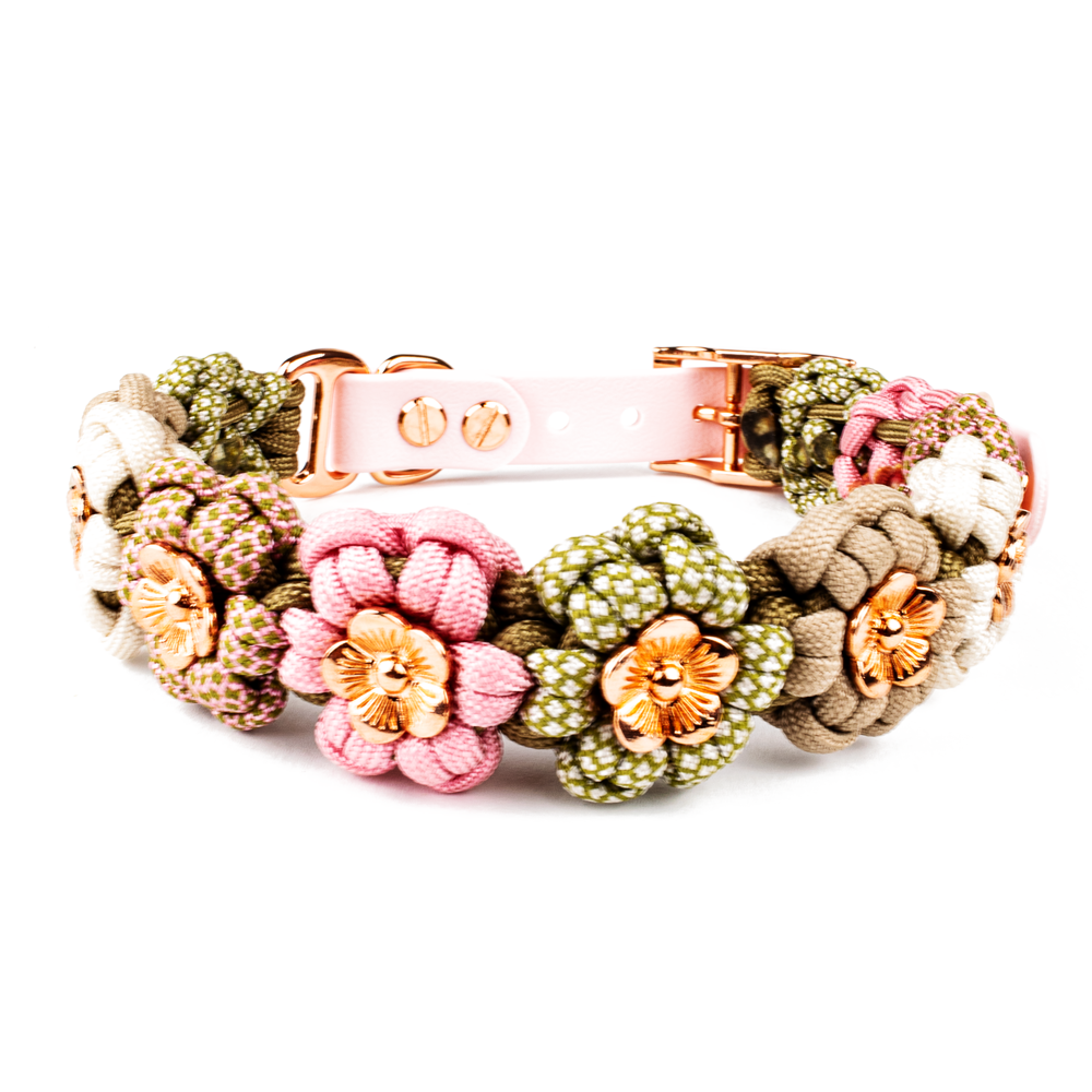 Hundehalsband Tierluxe Blumen Paracord