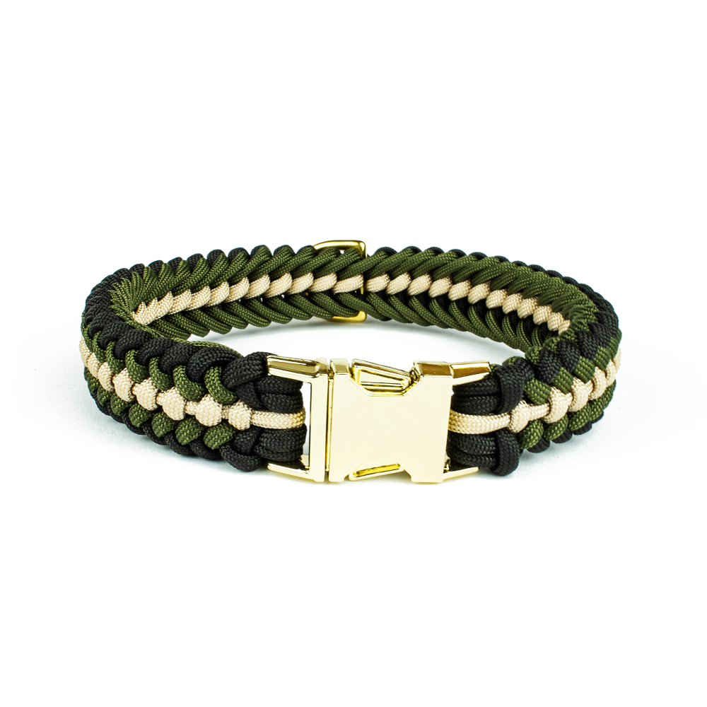 Hundehalsband Tierluxe Leo - Paracord , Schnellverschluss