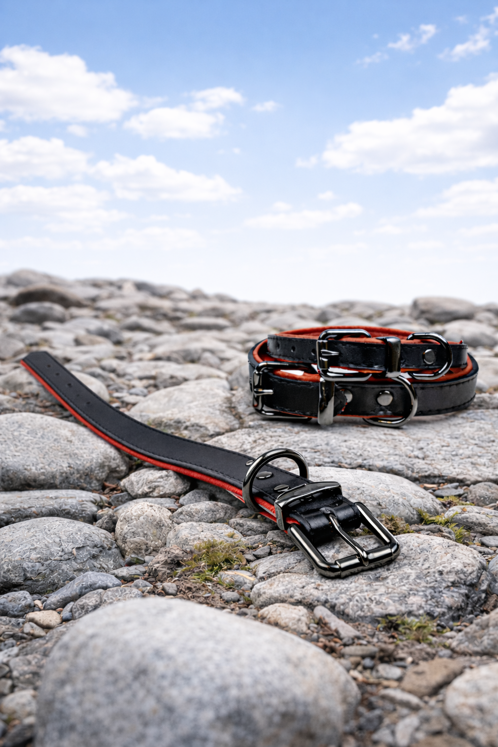 Tierluxe Klassiker - Premium Leder Hundehalsband