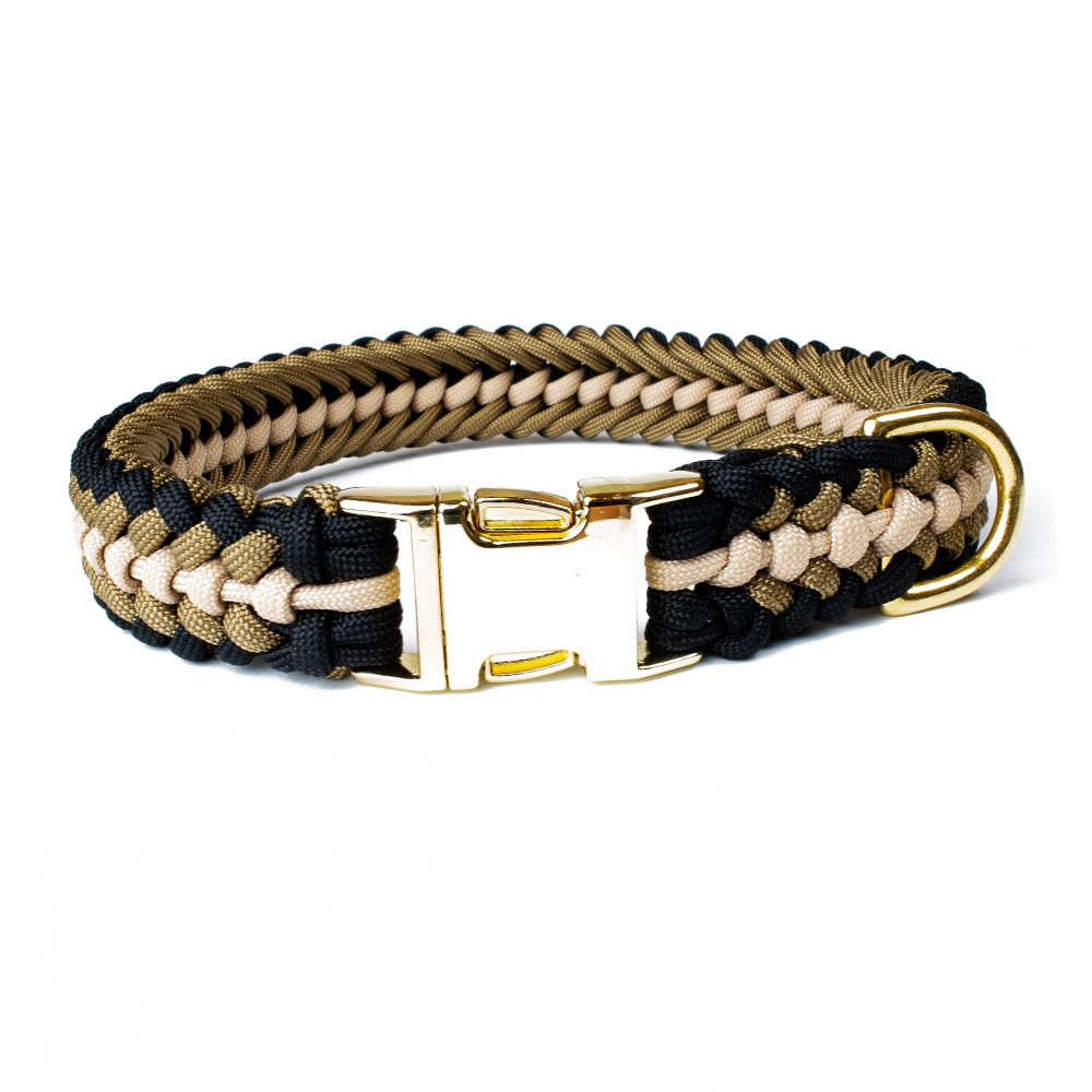 Hundehalsband Tierluxe Leo - Paracord , Schnellverschluss