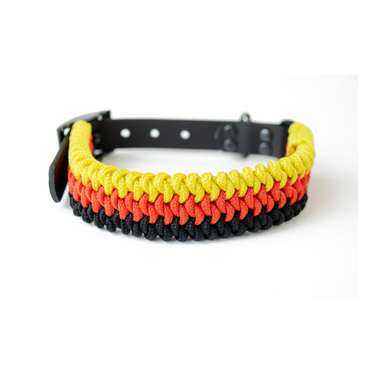 Hundehalsband Tierluxe Deutsche Farben Handgemacht Paracord Biothane