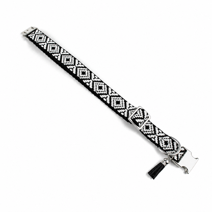 Tierluxe Cappuccino – Designer Hundehalsband mit Ethno Muster