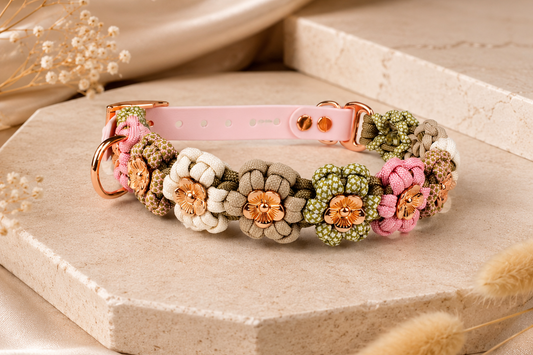 Hundehalsband Tierluxe Blumen Paracord